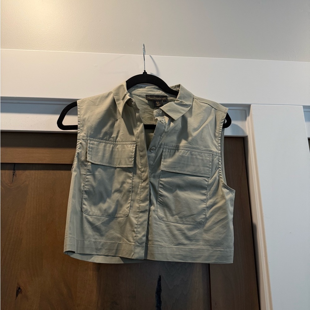 Sleeveless Khaki House of Harlow Crop Top